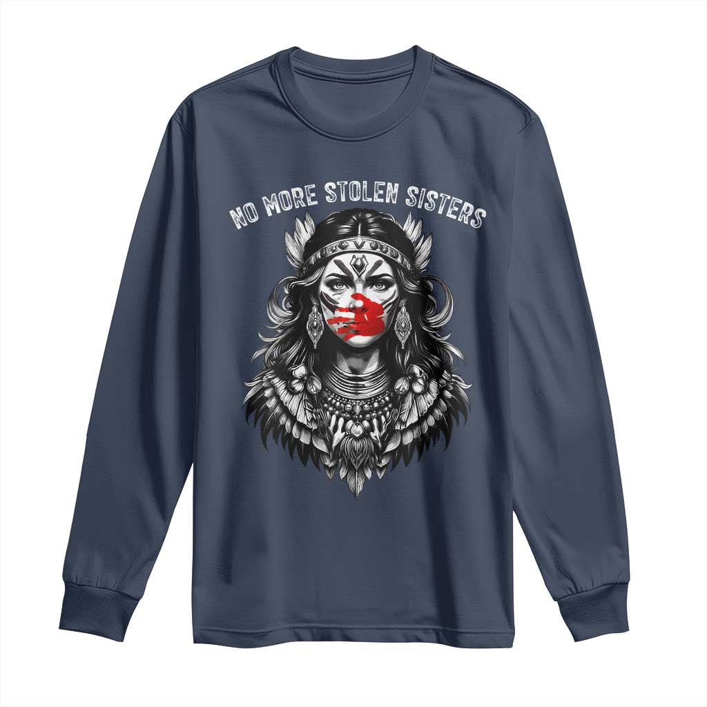 MMIW Support Graphic Long Sleeve Shirt No More Stolen Sisters