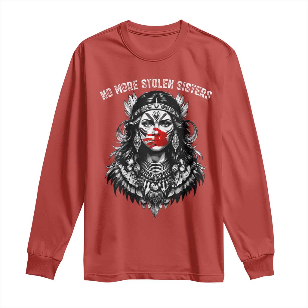 MMIW Support Graphic Long Sleeve Shirt No More Stolen Sisters