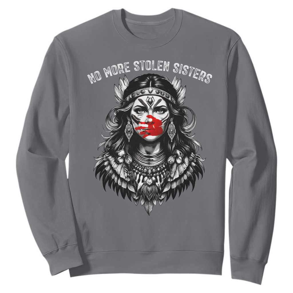 MMIW Support Graphic Sweatshirt No More Stolen Sisters
