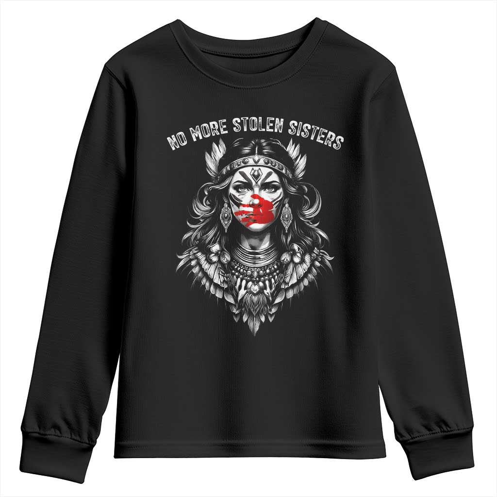 MMIW Support Graphic Youth Sweatshirt No More Stolen Sisters