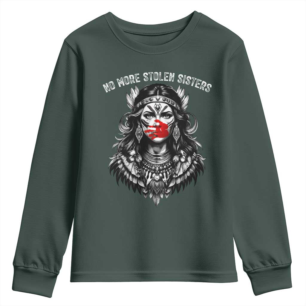 MMIW Support Graphic Youth Sweatshirt No More Stolen Sisters