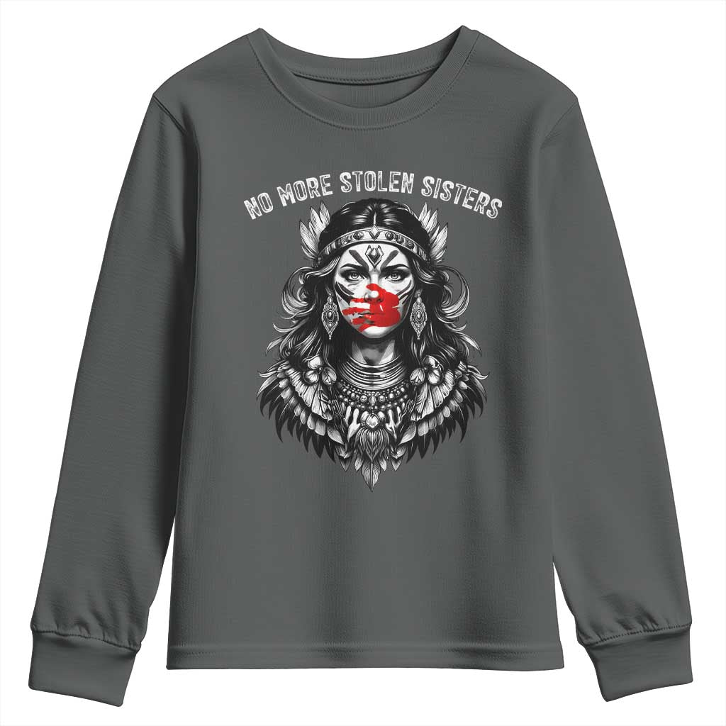 MMIW Support Graphic Youth Sweatshirt No More Stolen Sisters