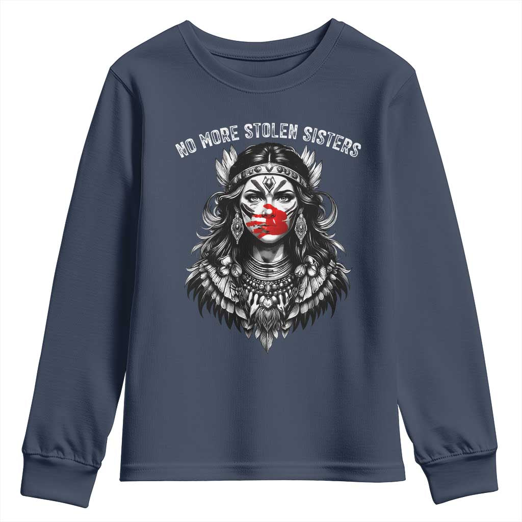 MMIW Support Graphic Youth Sweatshirt No More Stolen Sisters