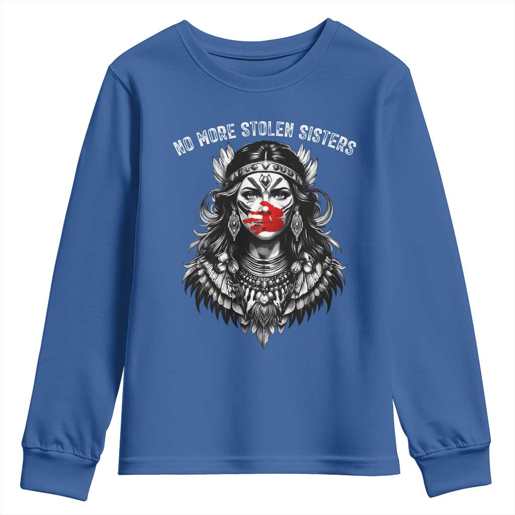 MMIW Support Graphic Youth Sweatshirt No More Stolen Sisters