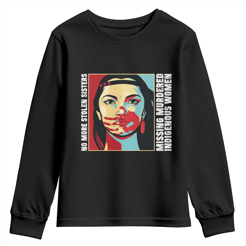 MMIW Support Youth Sweatshirt Voices For Stolen Sisters Native American