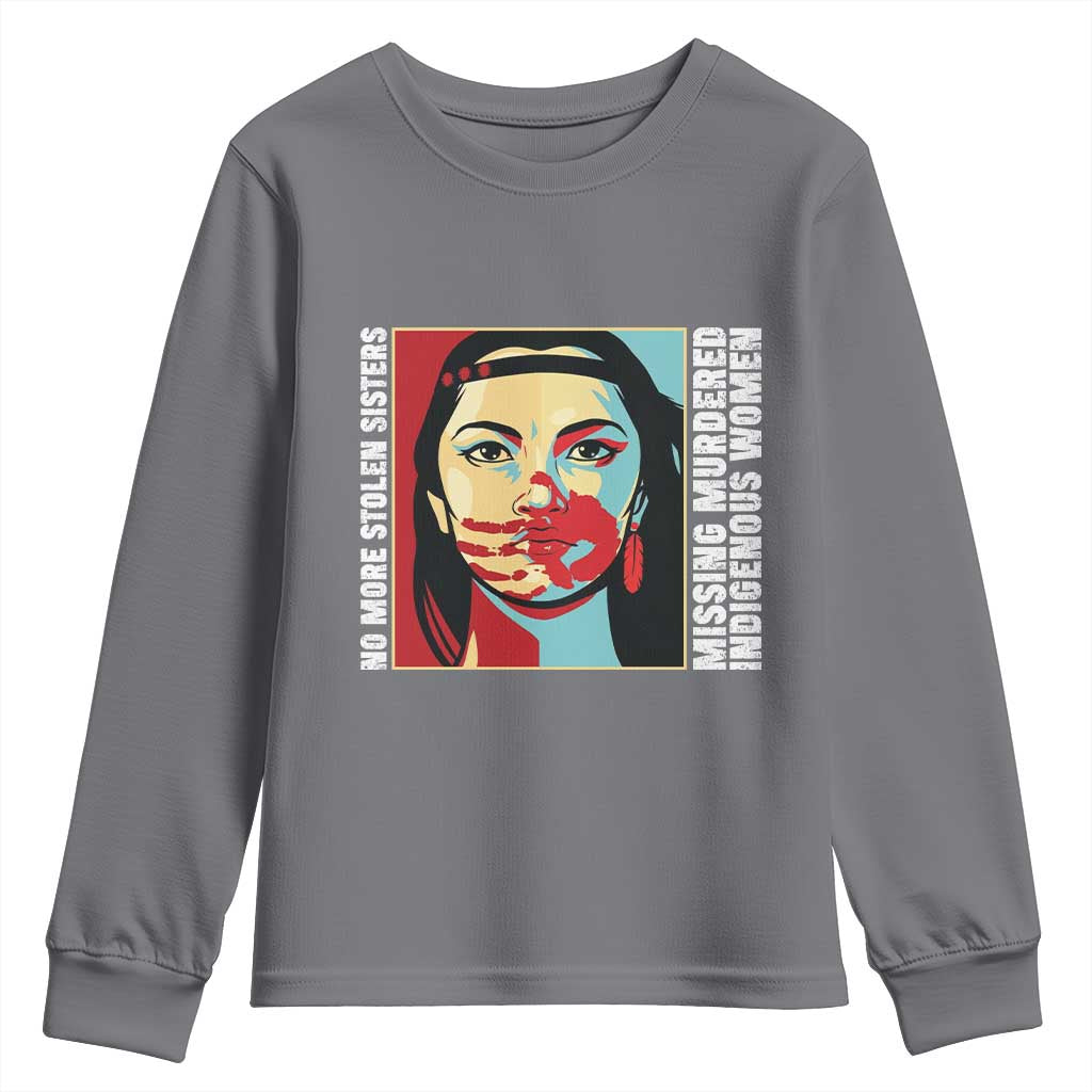 MMIW Support Youth Sweatshirt Voices For Stolen Sisters Native American