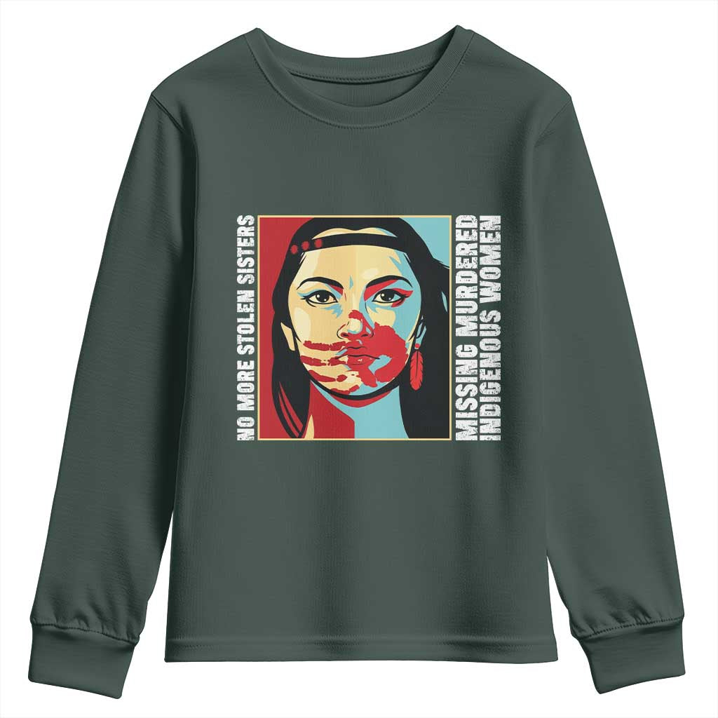 MMIW Support Youth Sweatshirt Voices For Stolen Sisters Native American