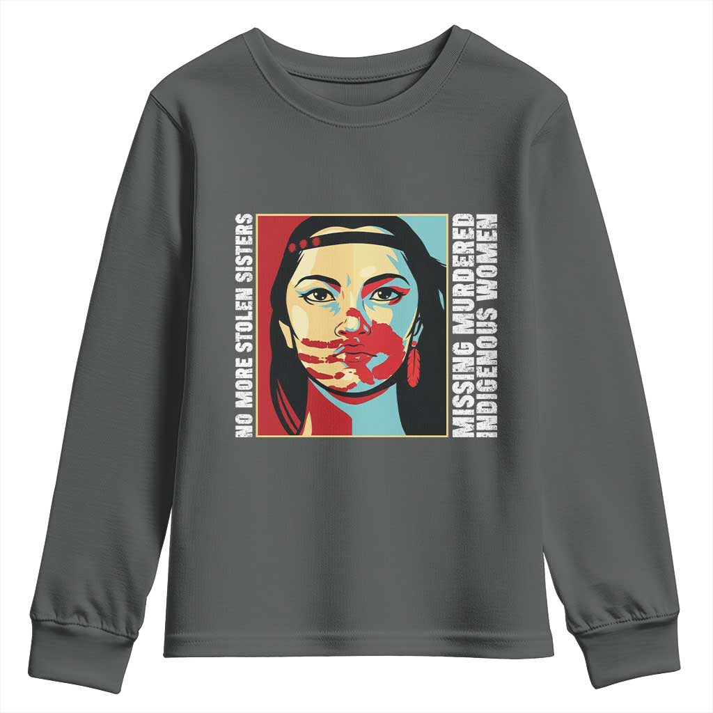 MMIW Support Youth Sweatshirt Voices For Stolen Sisters Native American