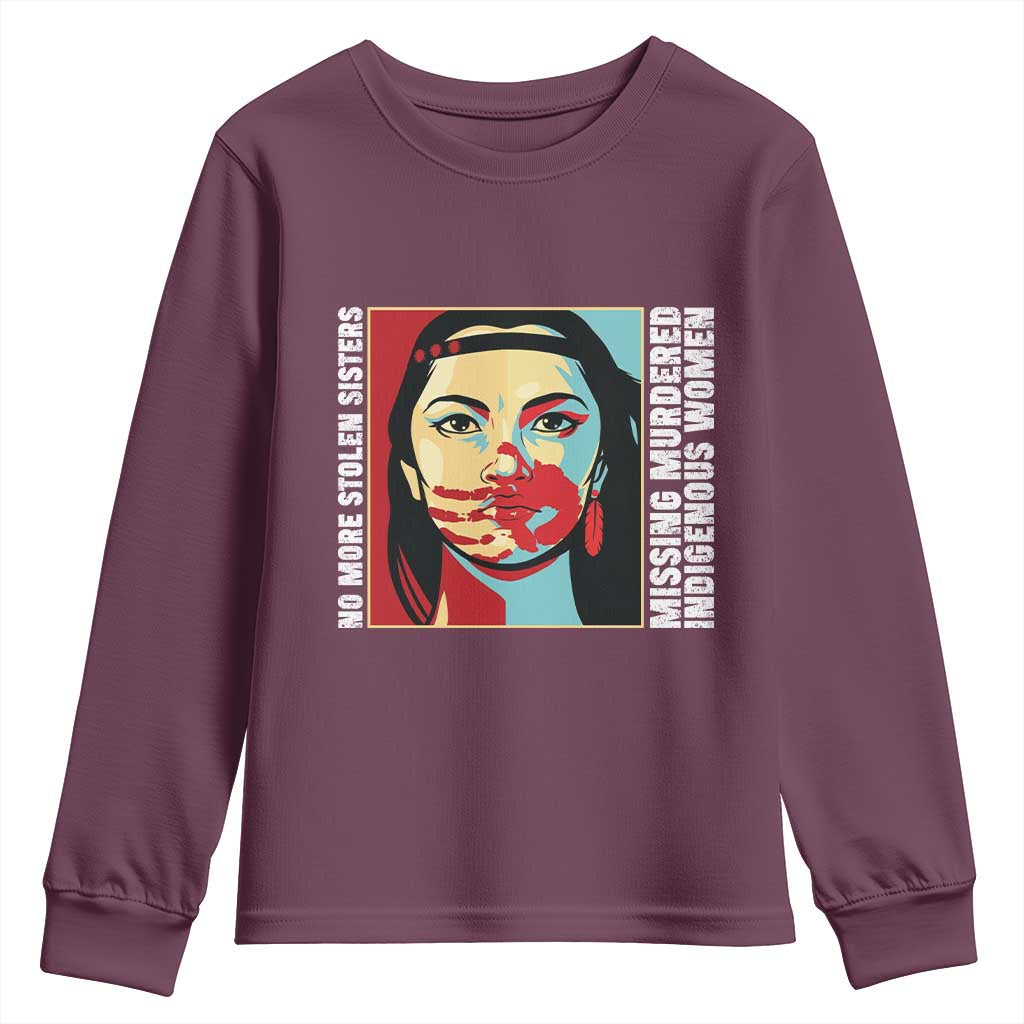 MMIW Support Youth Sweatshirt Voices For Stolen Sisters Native American