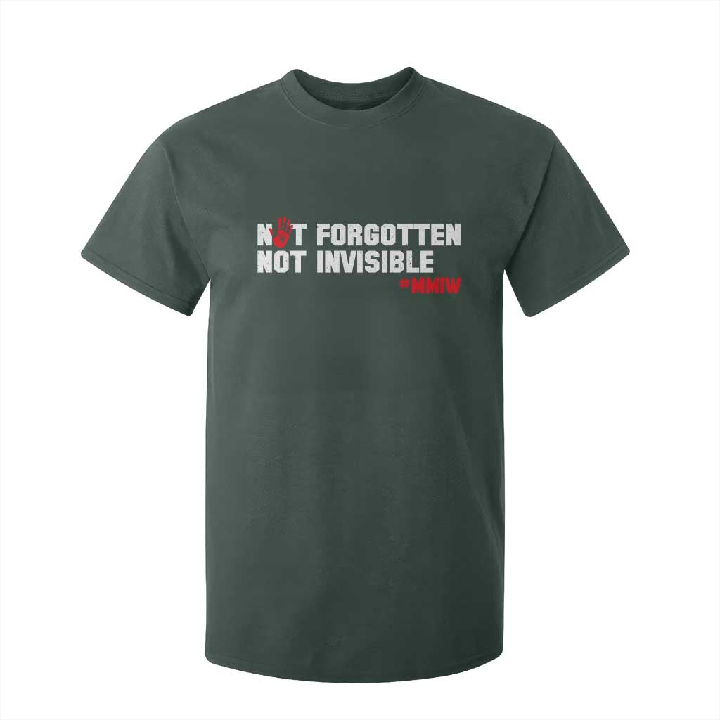 MMIW Support T Shirt For Kid Not Forgotten Not Invisible Indigenous Women