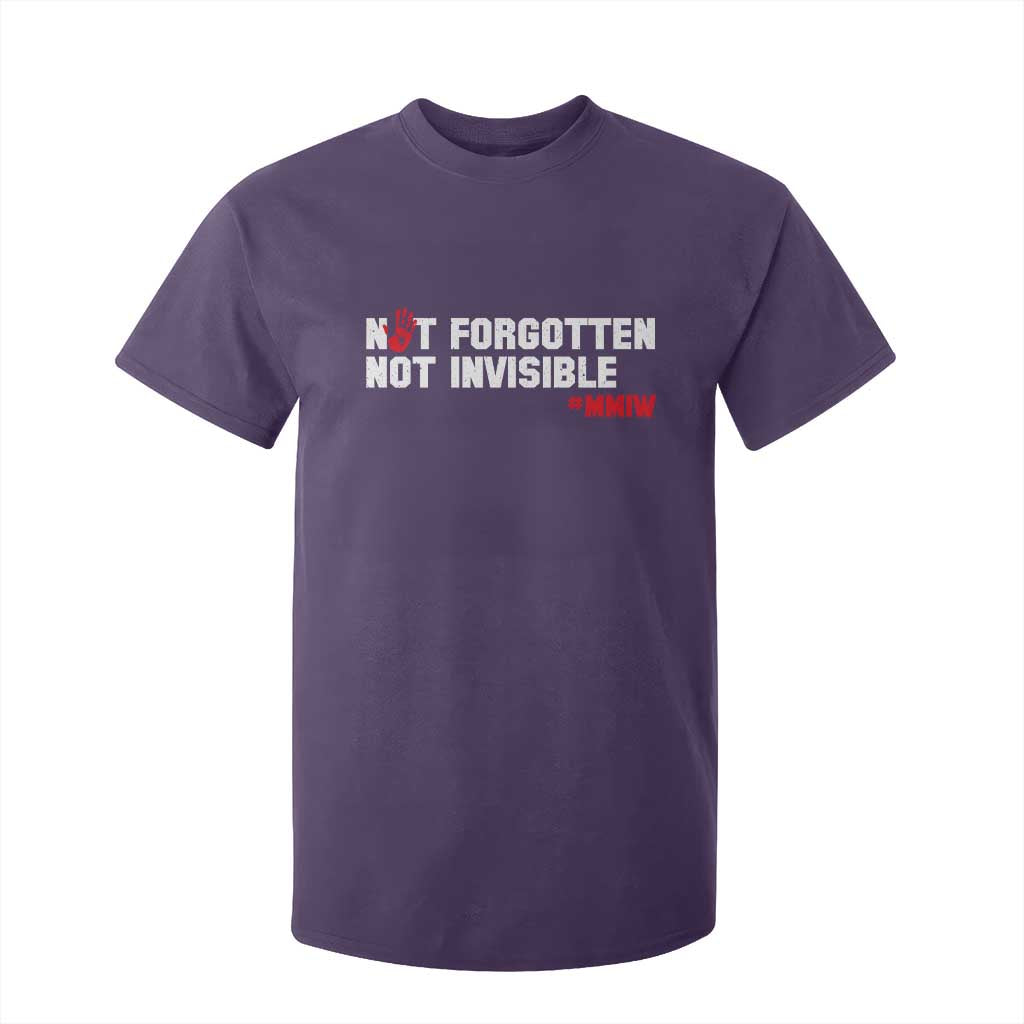 MMIW Support T Shirt For Kid Not Forgotten Not Invisible Indigenous Women