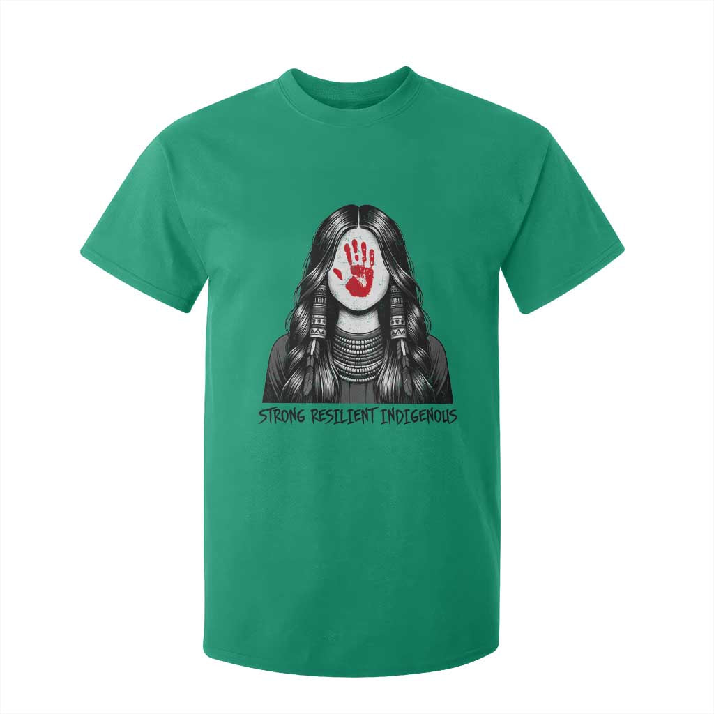 MMIW Strong Resilient Indigenous T Shirt For Kid Stand With Native Women Support