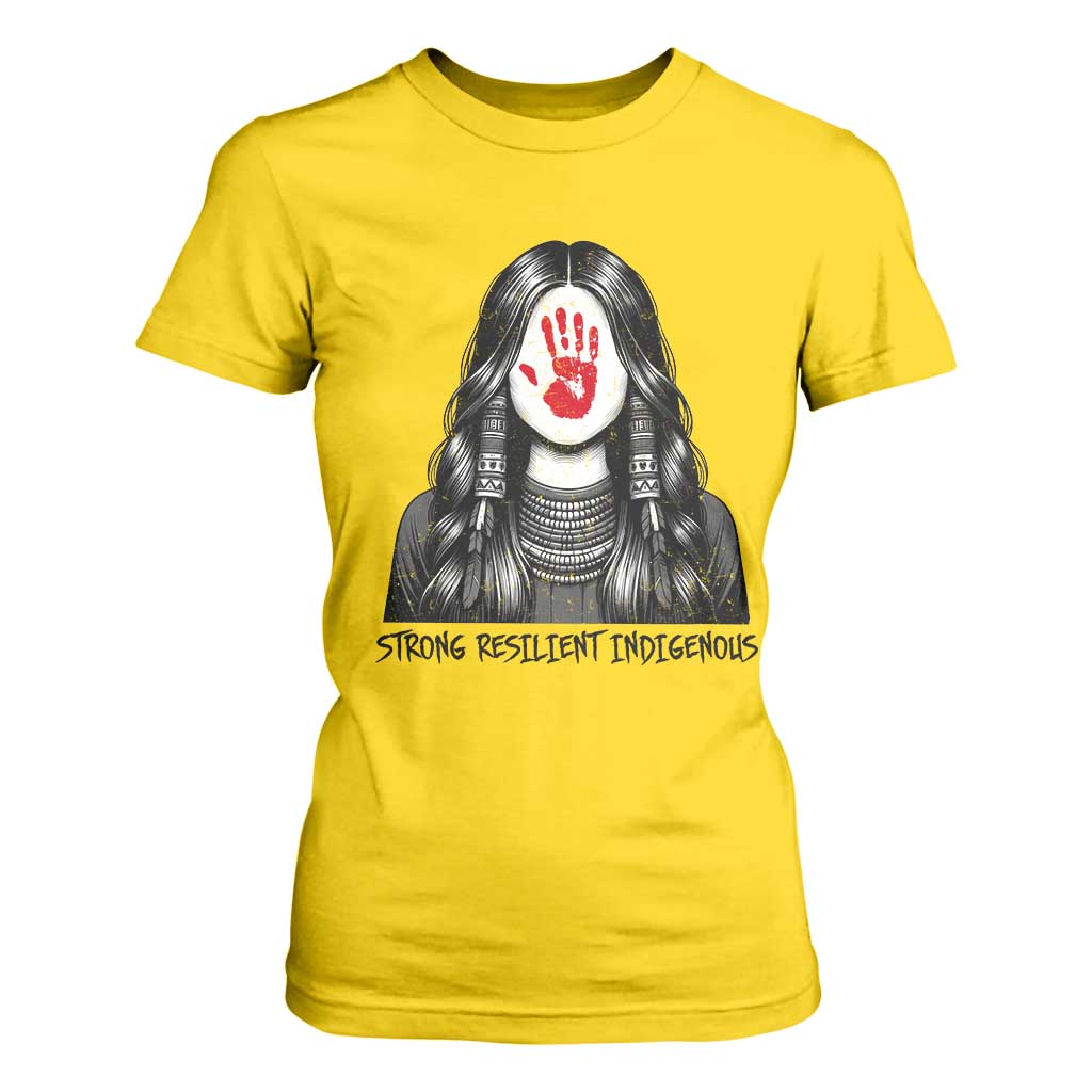 MMIW Strong Resilient Indigenous T Shirt For Women Stand With Native Women Support