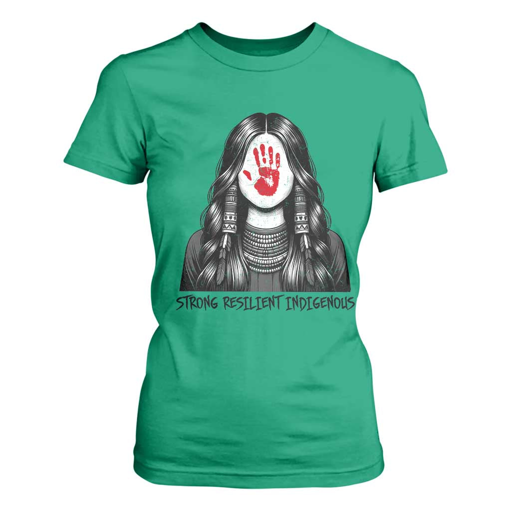 MMIW Strong Resilient Indigenous T Shirt For Women Stand With Native Women Support