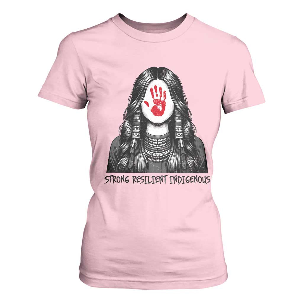 MMIW Strong Resilient Indigenous T Shirt For Women Stand With Native Women Support