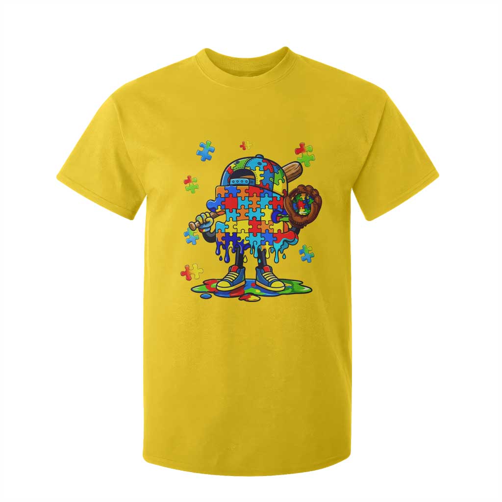 Autism Acceptance Baseball T Shirt For Kid Colorful Drip Graphic Neurodiversity Support