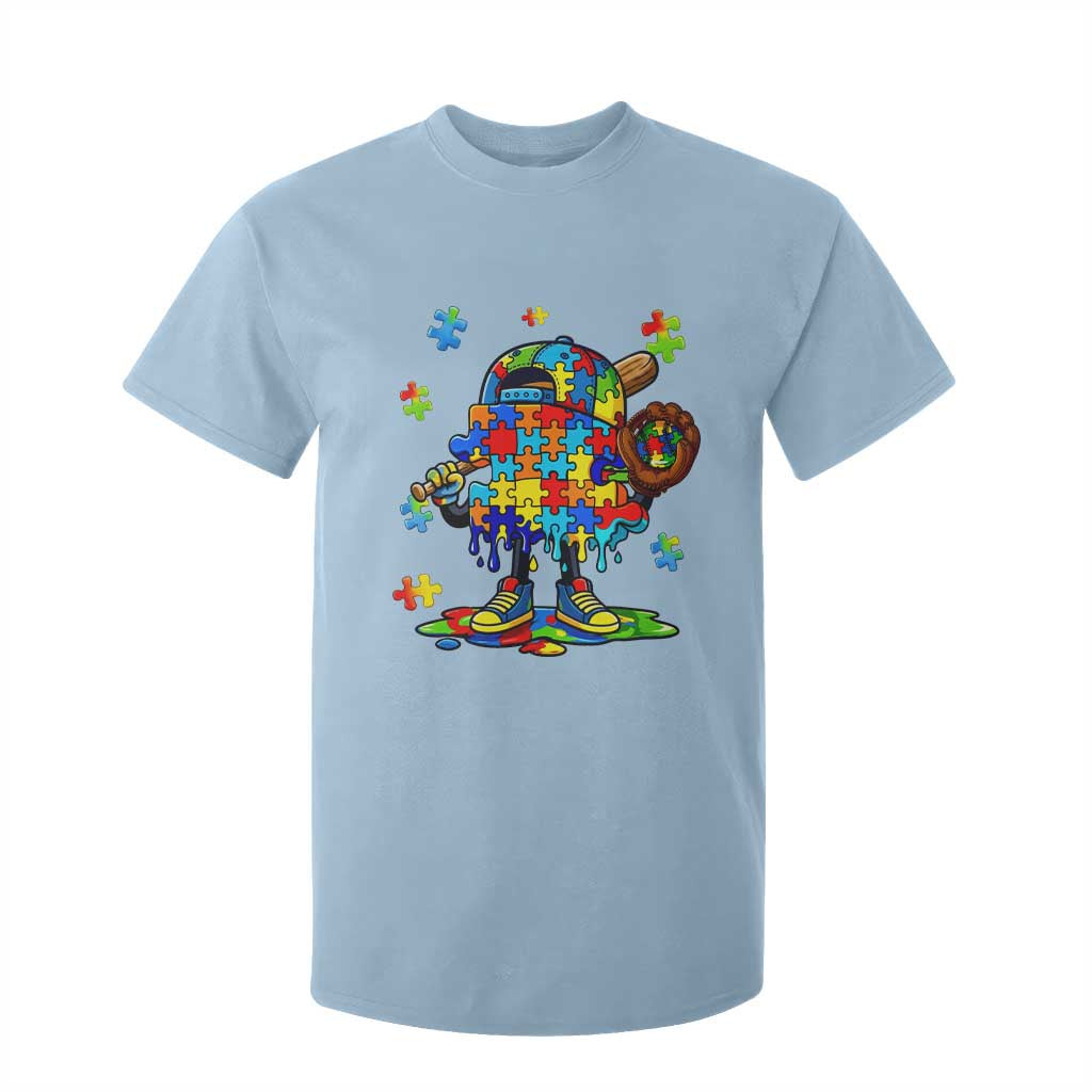 Autism Acceptance Baseball T Shirt For Kid Colorful Drip Graphic Neurodiversity Support