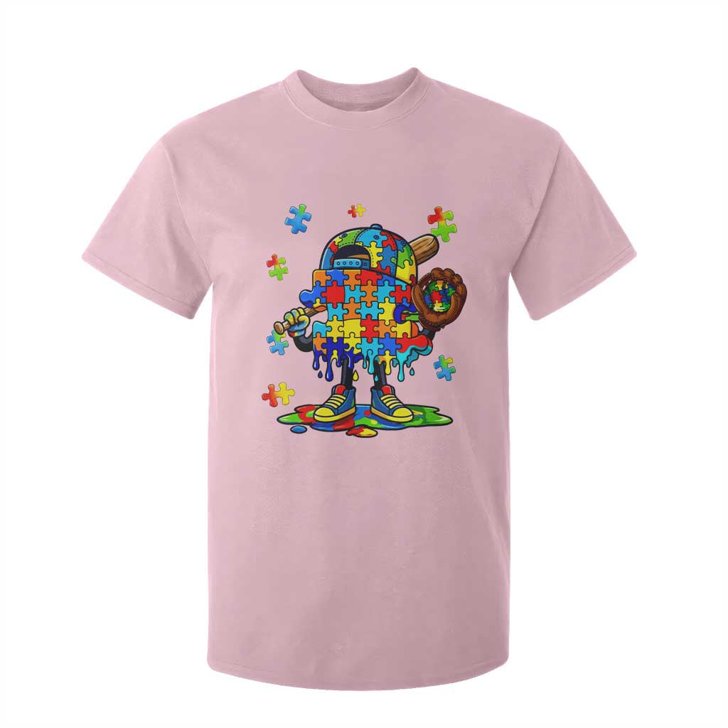 Autism Acceptance Baseball T Shirt For Kid Colorful Drip Graphic Neurodiversity Support