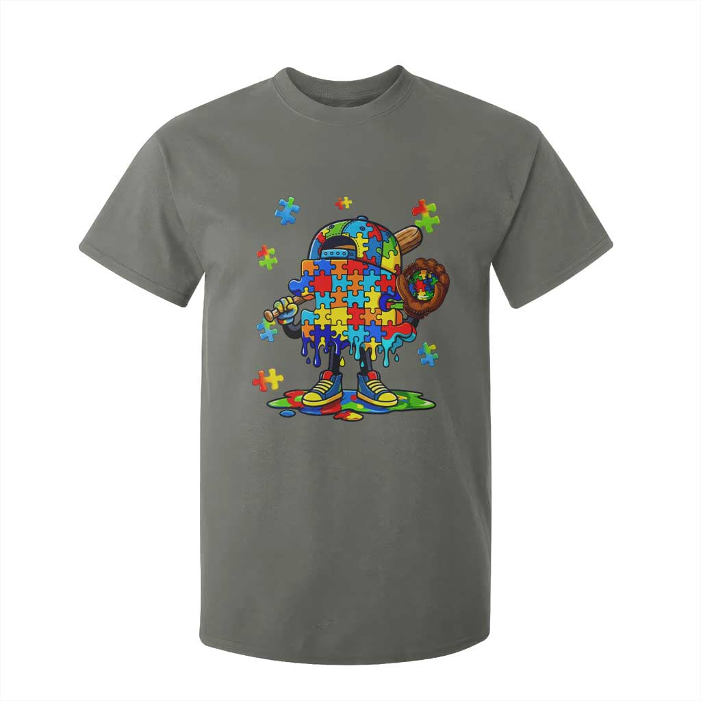 Autism Acceptance Baseball T Shirt For Kid Colorful Drip Graphic Neurodiversity Support