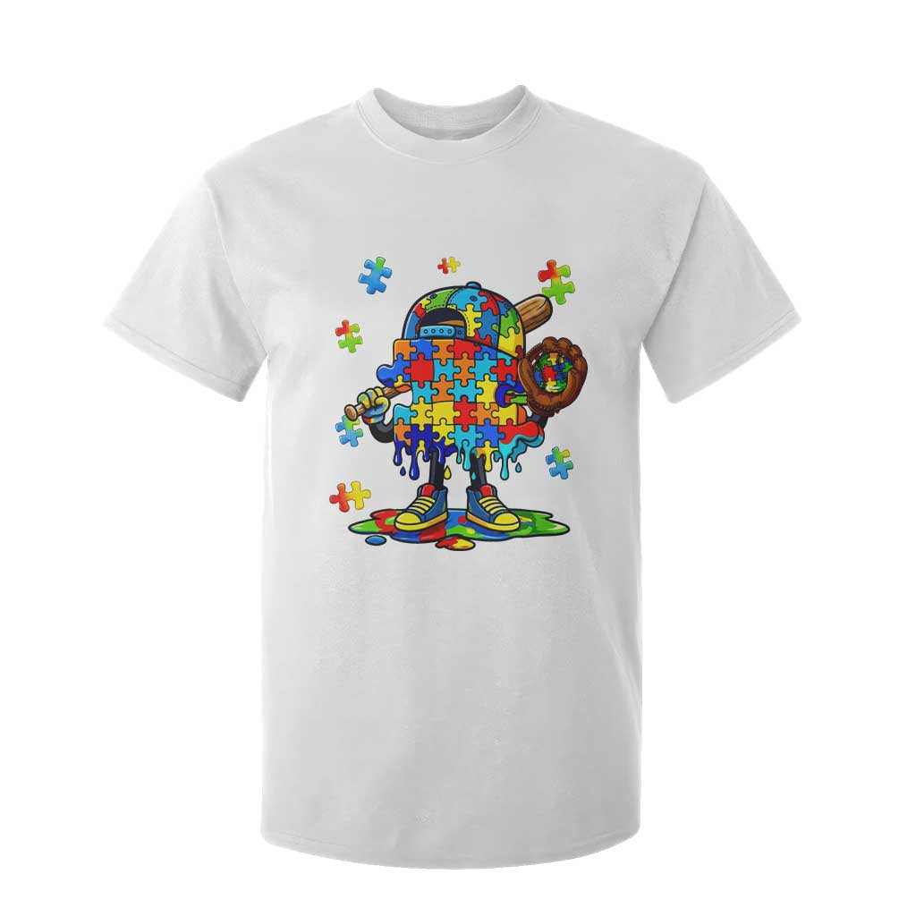 Autism Acceptance Baseball T Shirt For Kid Colorful Drip Graphic Neurodiversity Support