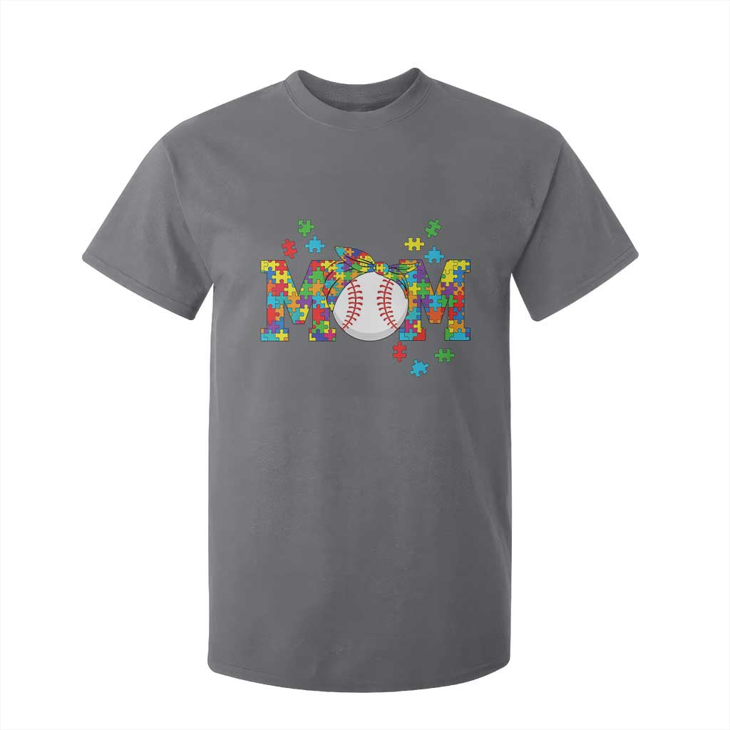 Autism Acceptance Baseball Mom T Shirt For Kid Proud Mom Inclusive Support Graphic