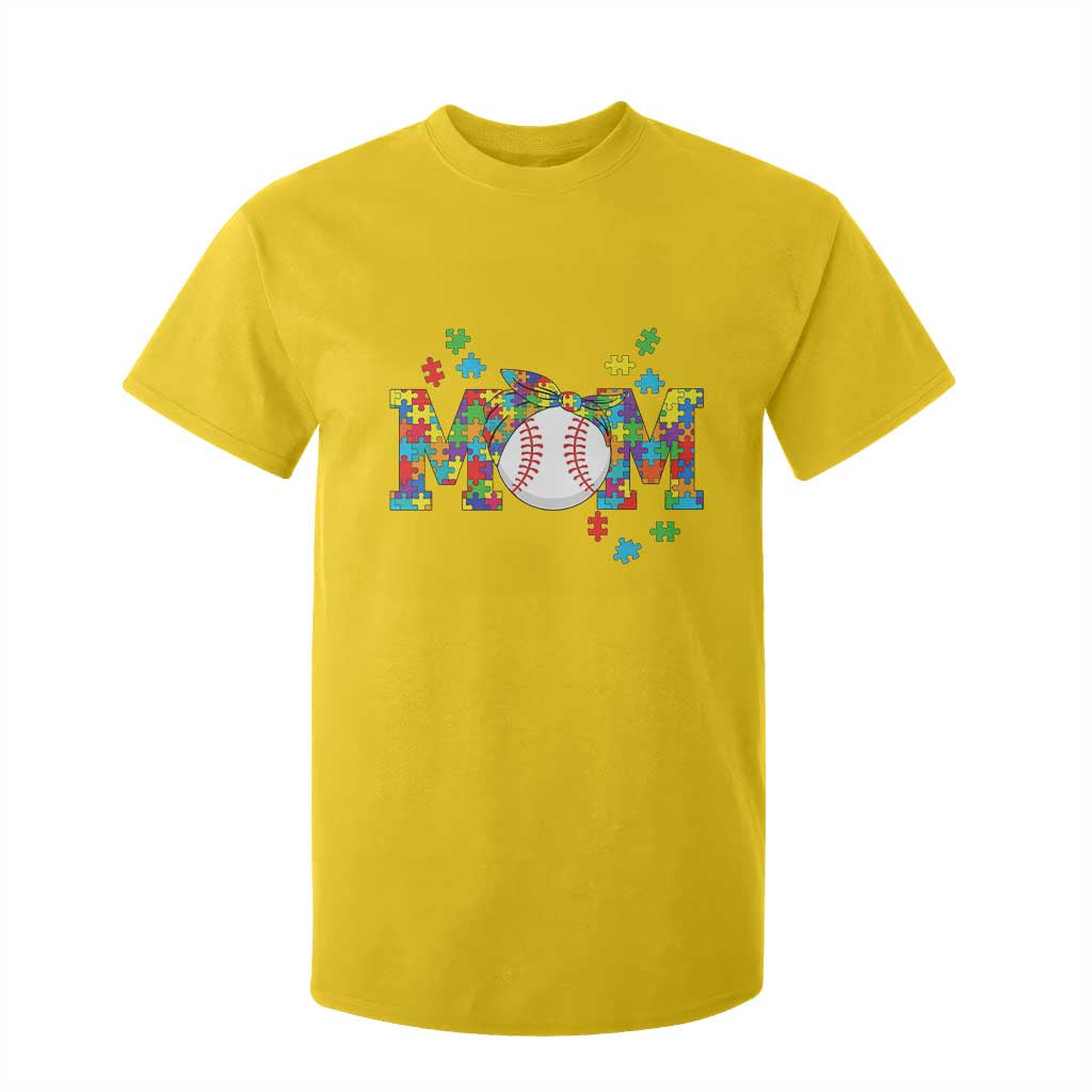 Autism Acceptance Baseball Mom T Shirt For Kid Proud Mom Inclusive Support Graphic