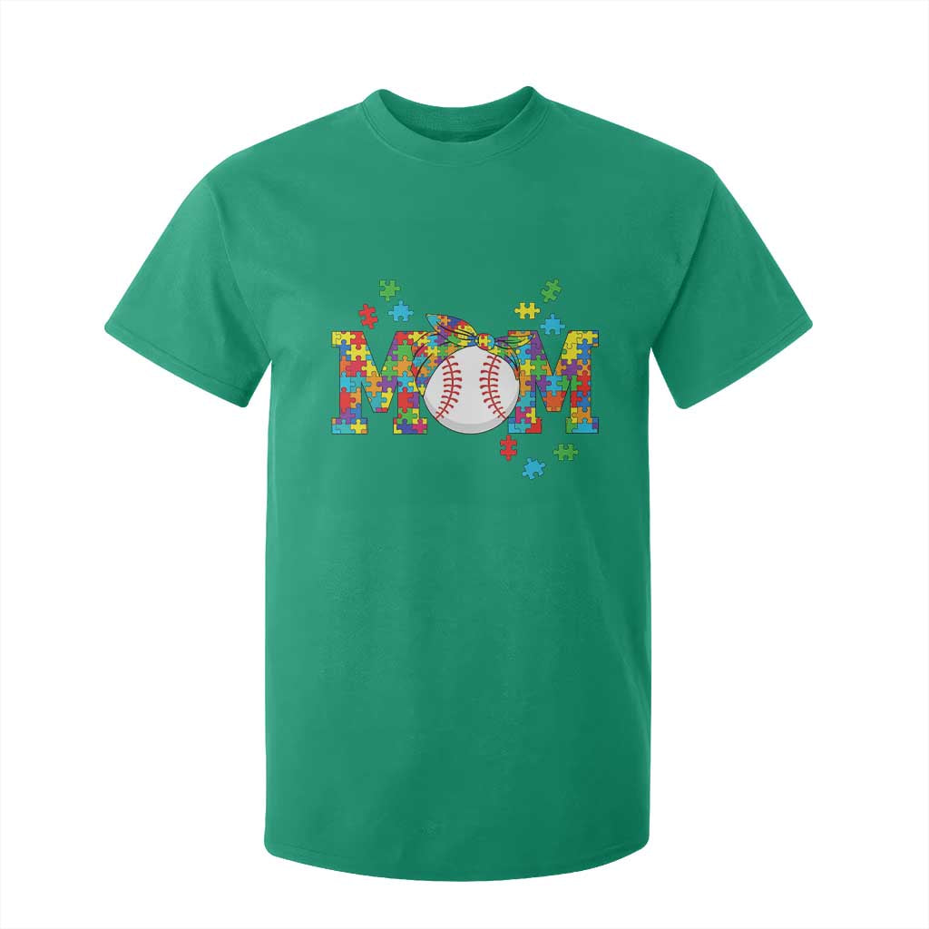 Autism Acceptance Baseball Mom T Shirt For Kid Proud Mom Inclusive Support Graphic
