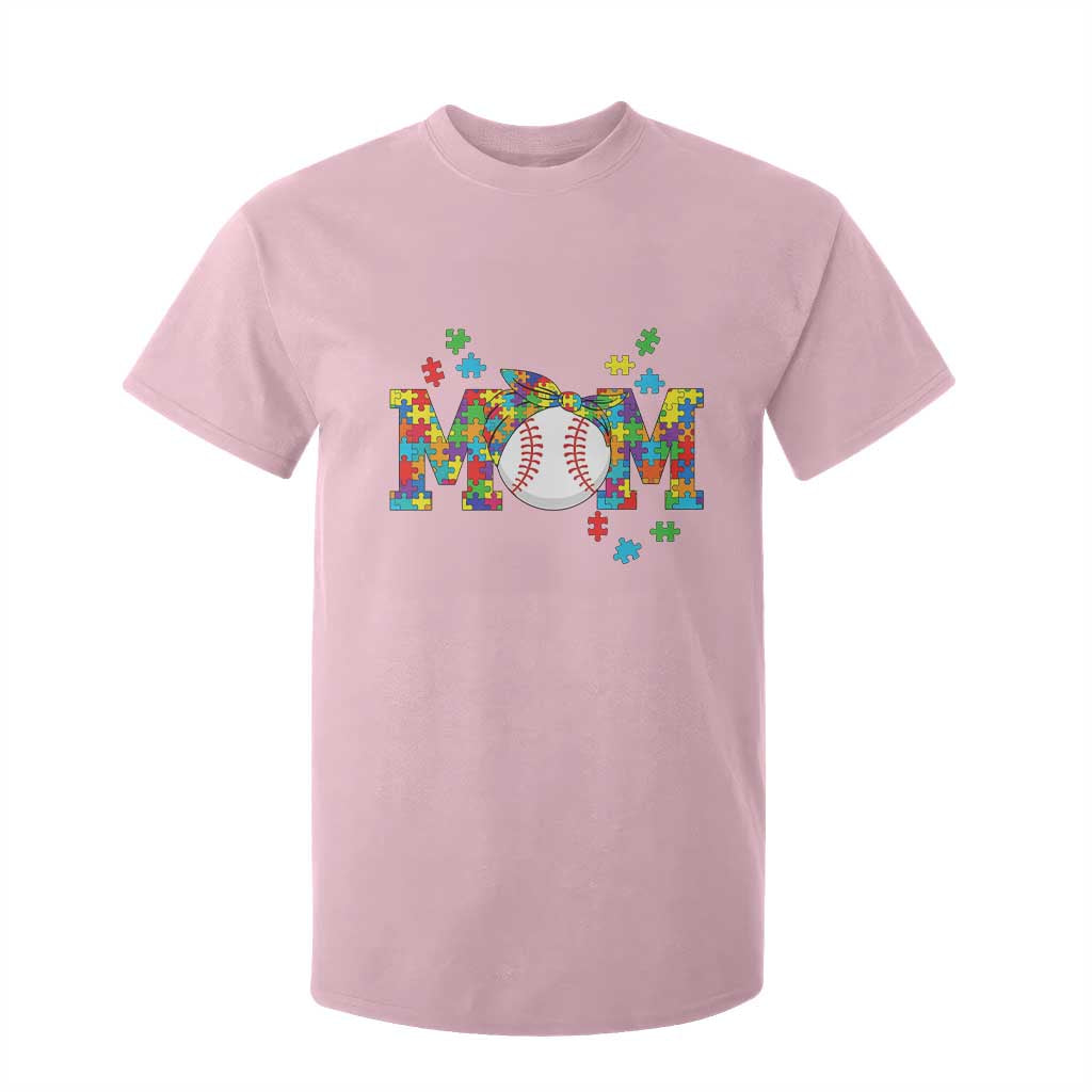 Autism Acceptance Baseball Mom T Shirt For Kid Proud Mom Inclusive Support Graphic