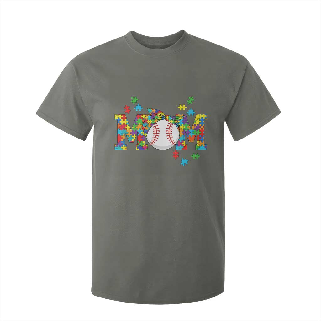 Autism Acceptance Baseball Mom T Shirt For Kid Proud Mom Inclusive Support Graphic