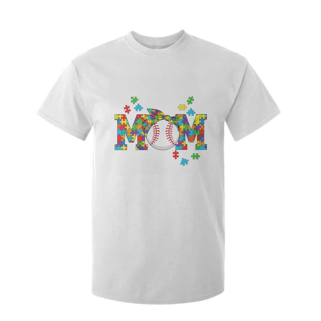 Autism Acceptance Baseball Mom T Shirt For Kid Proud Mom Inclusive Support Graphic