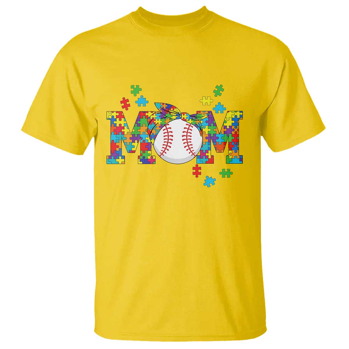 Autism Acceptance Baseball Mom T Shirt Proud Mom Inclusive Support Graphic