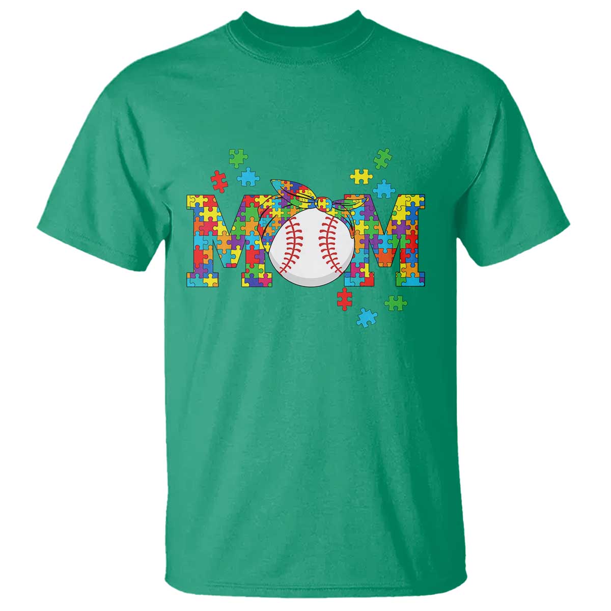 Autism Acceptance Baseball Mom T Shirt Proud Mom Inclusive Support Graphic
