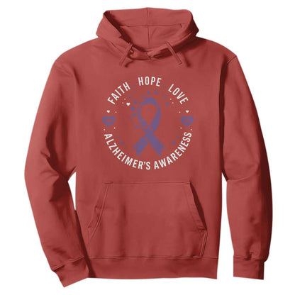 Faith Hope Love Purple Ribbon Hoodie End Alzheimers Butterfly Graphic