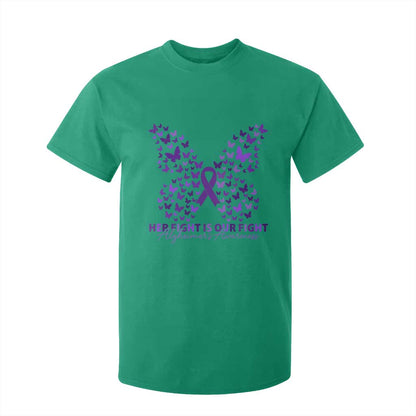 Alzheimers Butterfly Support Gift T Shirt For Kid Her Fight Our Fight