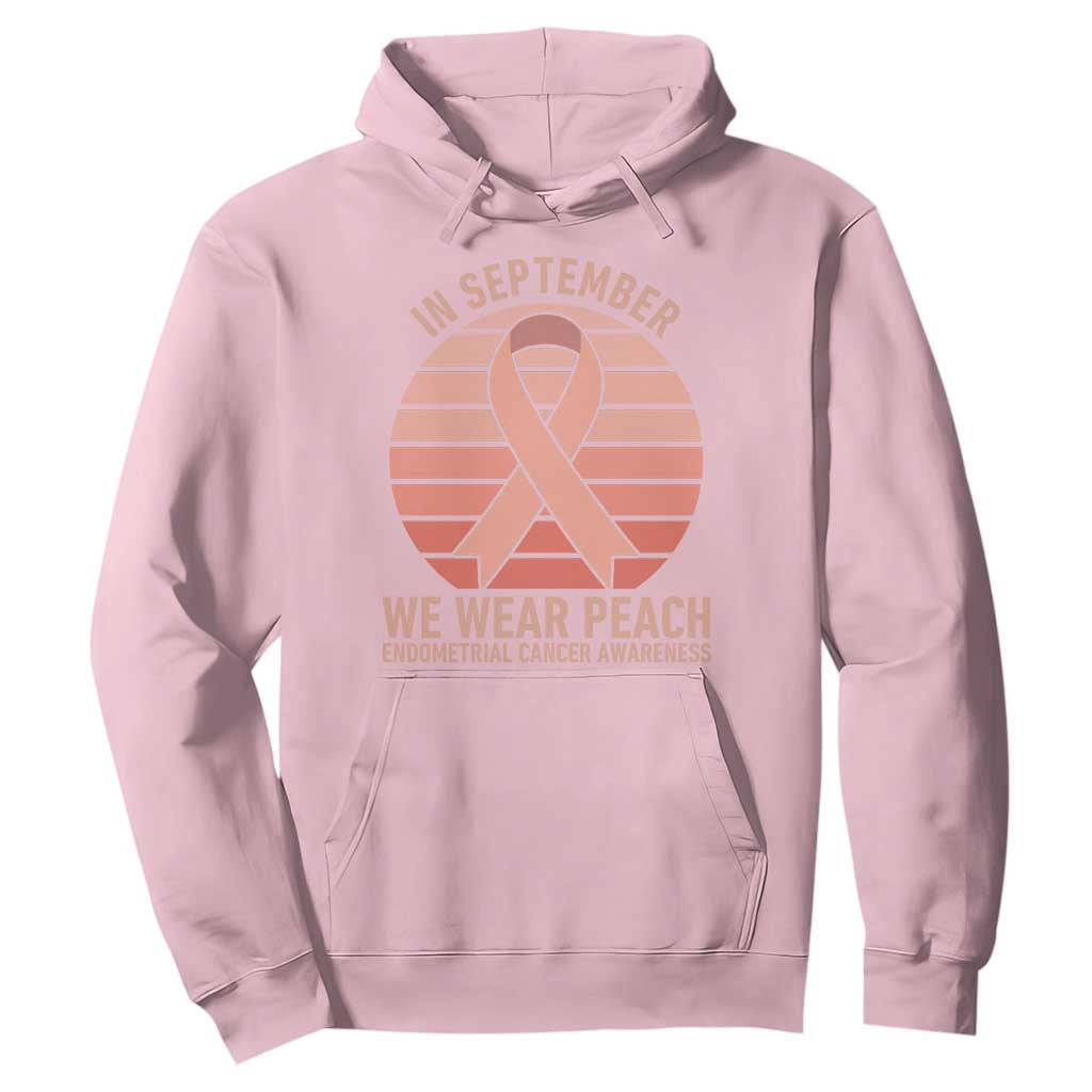 In September We Wear Peach Hoodie Endometrial Cancer Support
