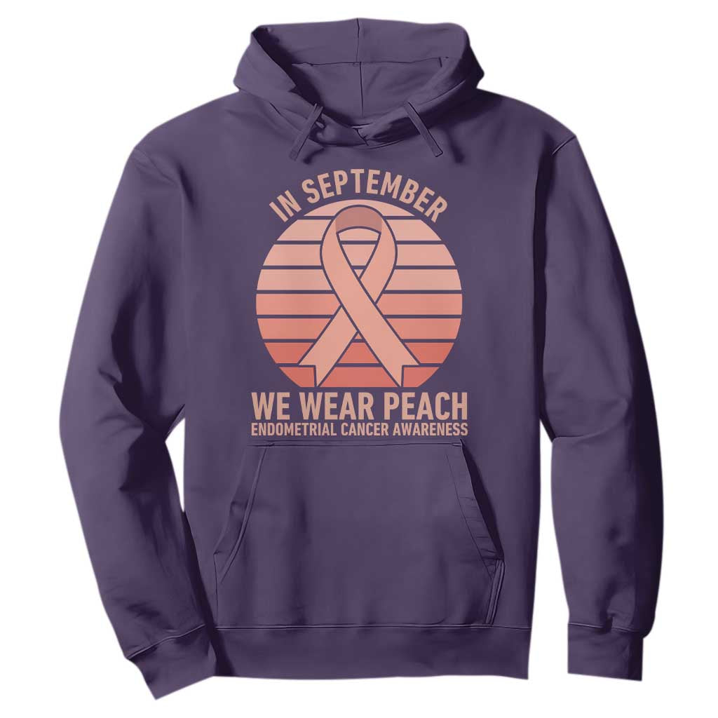 In September We Wear Peach Hoodie Endometrial Cancer Support