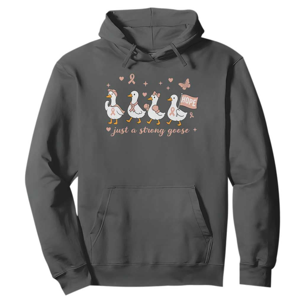 Funny Endometrial Cancer Goose Hoodie Just A Strong Goose