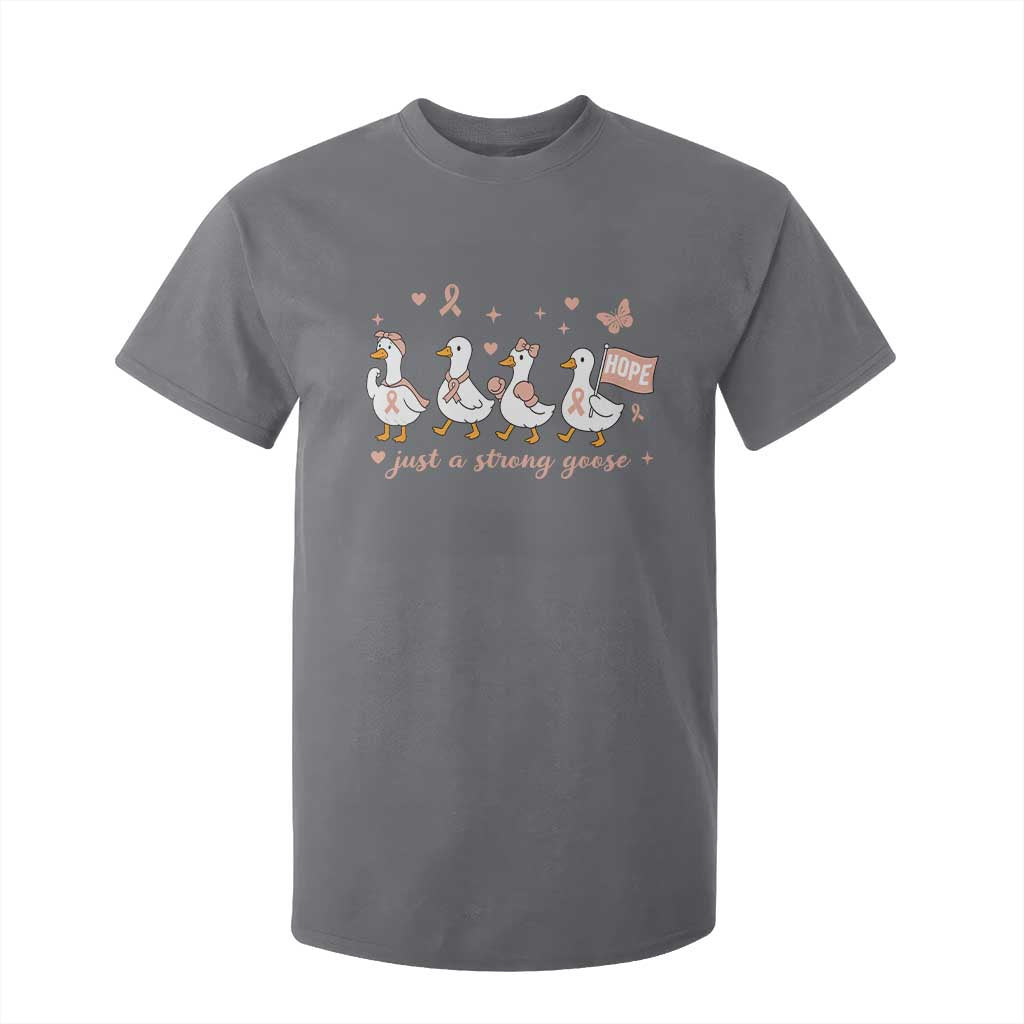 Funny Endometrial Cancer Goose T Shirt For Kid Just A Strong Goose