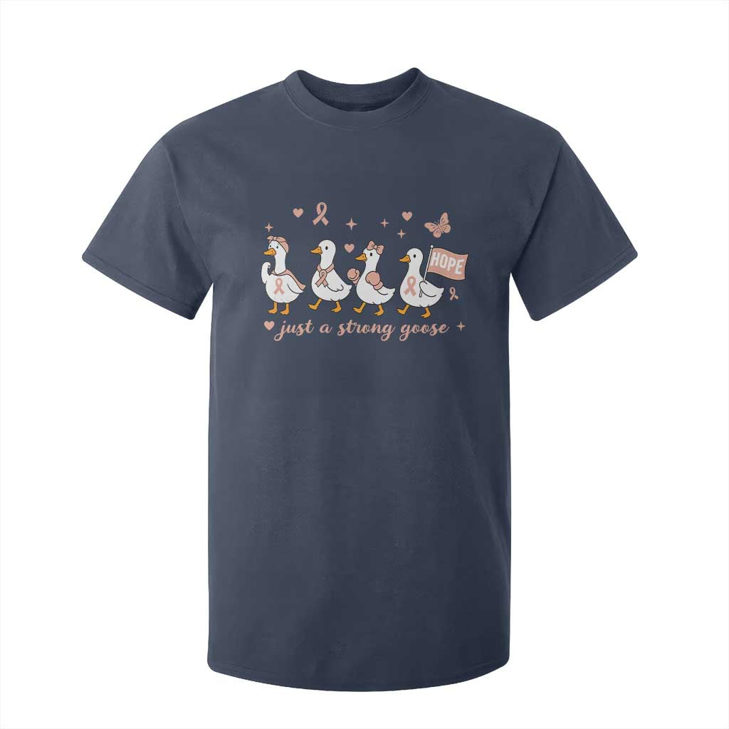 Funny Endometrial Cancer Goose T Shirt For Kid Just A Strong Goose