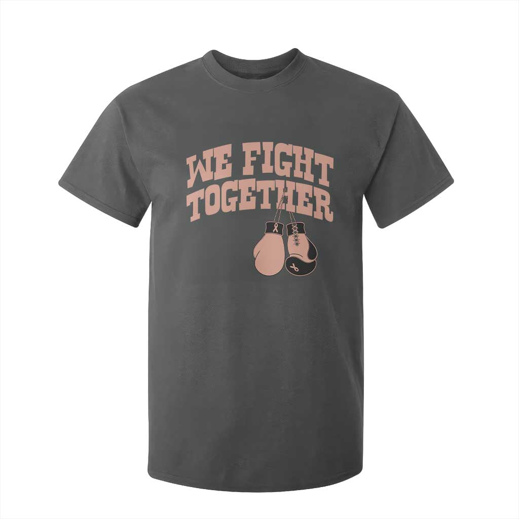 Endometrial Cancer Warrior T Shirt For Kid We Fight Together Boxing Gift