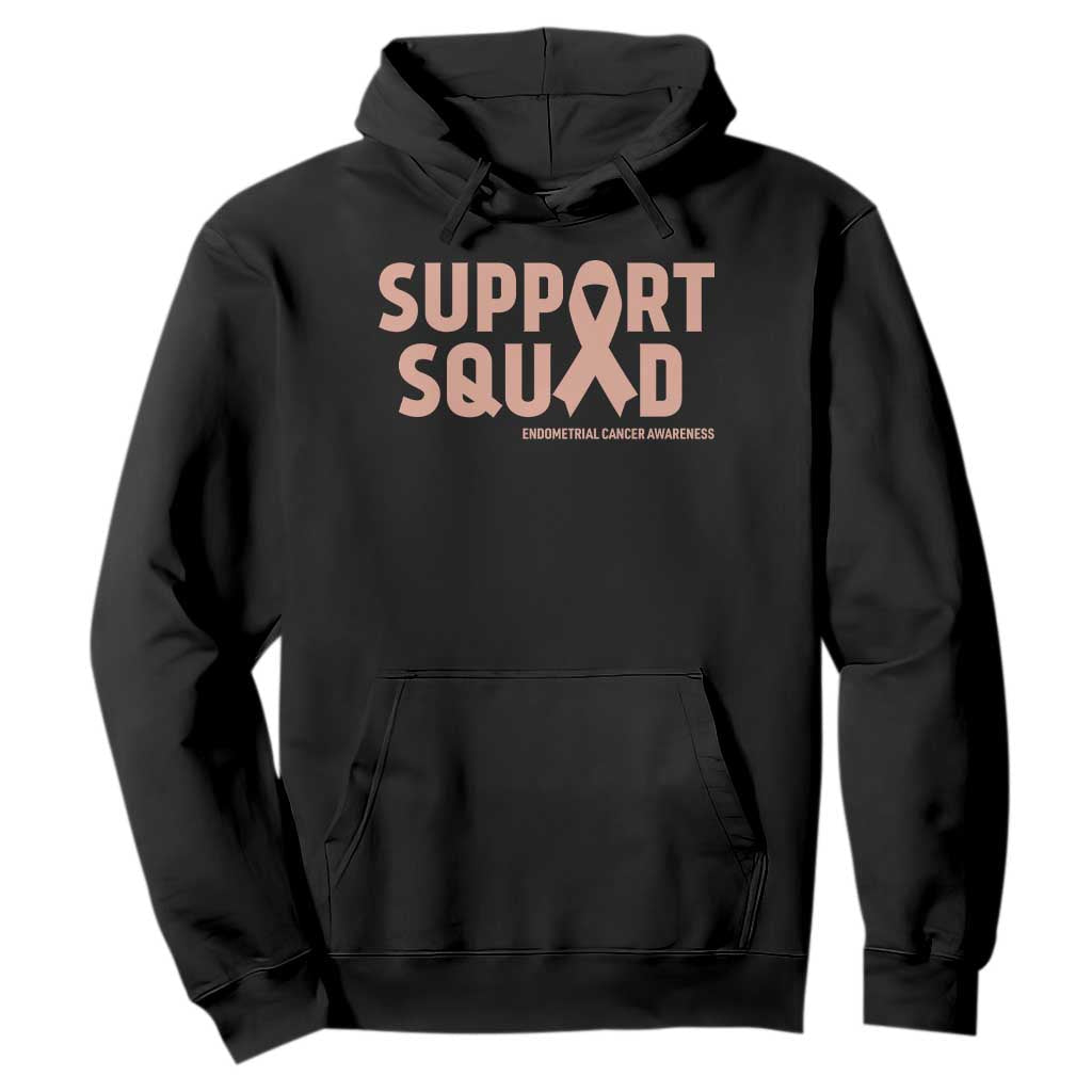 Endometrial Cancer Hoodie Support Squad Warrior Gift