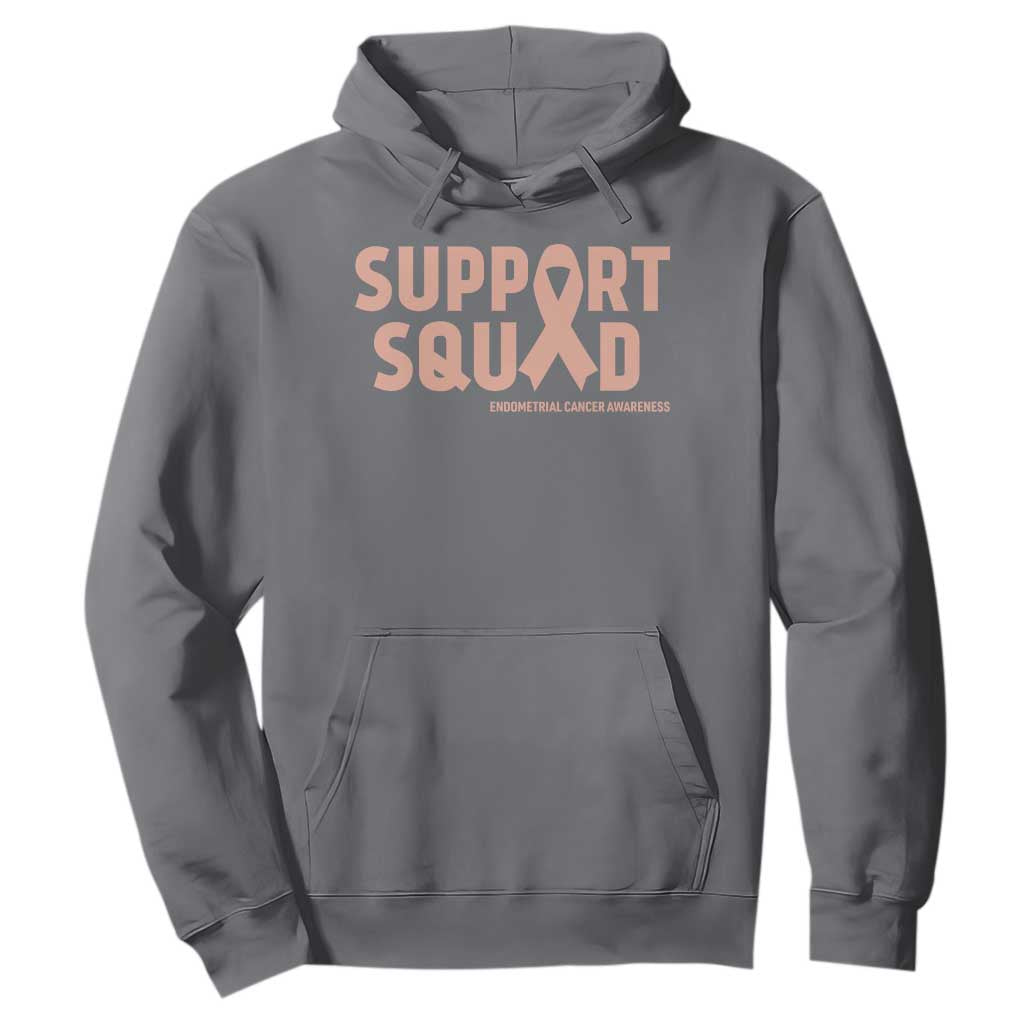 Endometrial Cancer Hoodie Support Squad Warrior Gift