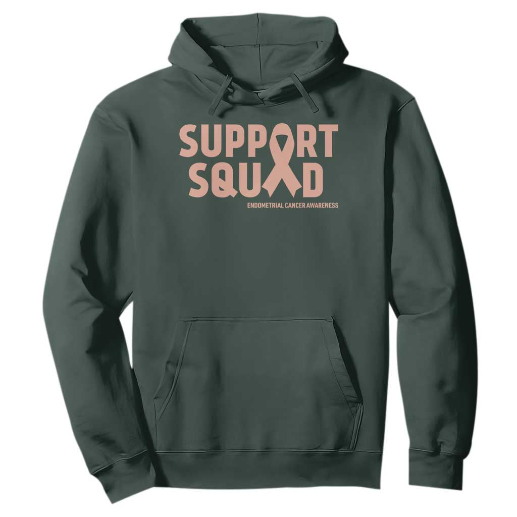 Endometrial Cancer Hoodie Support Squad Warrior Gift