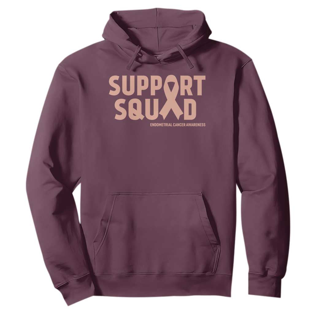 Endometrial Cancer Hoodie Support Squad Warrior Gift