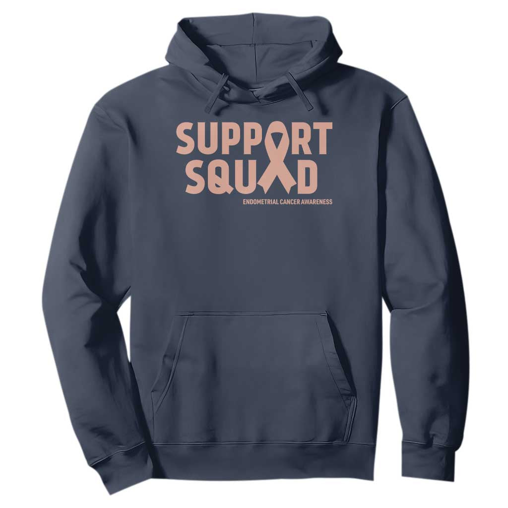 Endometrial Cancer Hoodie Support Squad Warrior Gift