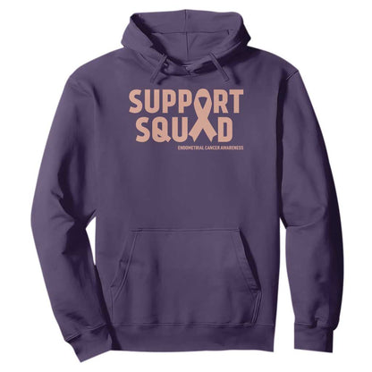 Endometrial Cancer Hoodie Support Squad Warrior Gift