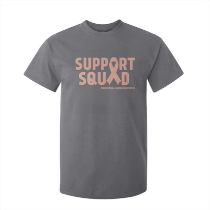 Endometrial Cancer T Shirt For Kid Support Squad Warrior Gift