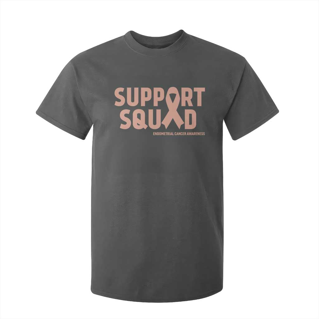 Endometrial Cancer T Shirt For Kid Support Squad Warrior Gift