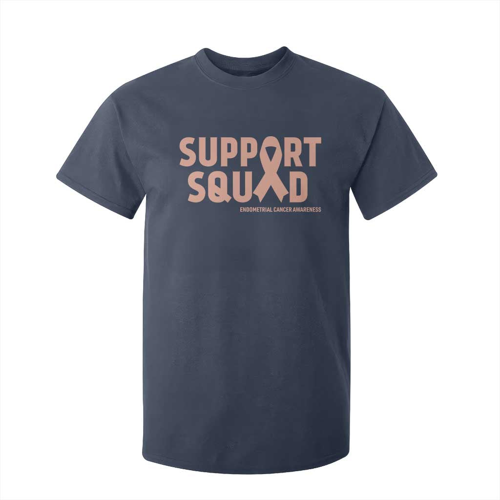 Endometrial Cancer T Shirt For Kid Support Squad Warrior Gift