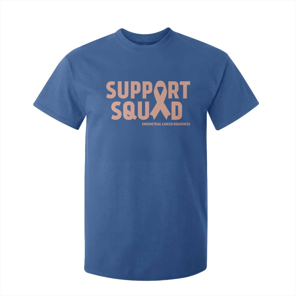 Endometrial Cancer T Shirt For Kid Support Squad Warrior Gift
